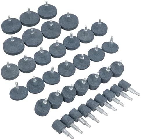 36pc Assorted Grinding Stones/Wheels Coarse and Fine with 1/4" Arbor TE473
