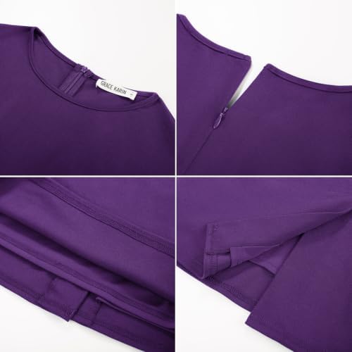GRACE KARIN Women's Cap Sleeve Bodycon Work Business Office Midi Dress