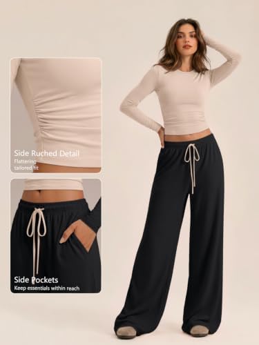 Trendy Queen Women's 2 Piece 2026 Fall Fashion Lounge Set with Pockets