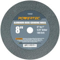 POWERTEC Bench Grinder Wheel 8 Inch 100 Grit, Aluminum Oxide Grinding Wheel for Bench Pedestal Grinder, 1" Thick 5/8" Arbor, Sharpening & Shaping Drill Bits, Blade, and Chisel 1PK (15522)