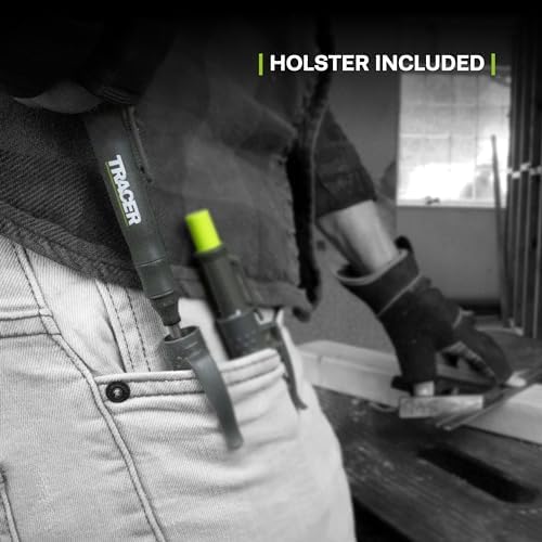 Tracer 2.8mm Carpenters Pencil - Deep Hole Construction Pencil with Holster