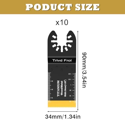 Trivd Frol 10 PCS Titanium Multitool Blades Metal Cutting
