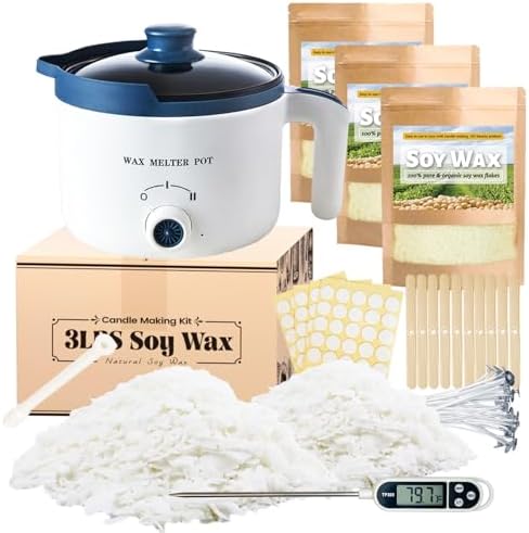 3lbs Soy Wax Melt Making Kit with Electric Wax Melting Pot