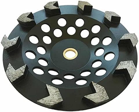 7" Diamond Grinding Wheel 10 Arrow Seg for Concrete & Coating 7/8"-5/8"