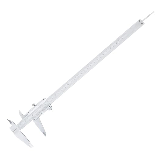 Carbon Steel Vernier Caliper Dual Reading Scale Metric Calipers Measuring Tool Inside Outside Depth and Step Measurements 0-12" Inch/Metric Range 0.05/0.0078" Resolution DRINYOUNG0-12 L