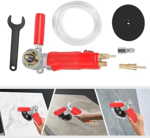 Wet Polisher Grinder, Pneumatic Polisher Air Wet Stone Grinder Air Polisher, Wet Polisher For Stone Wet Air Sander Polisher Water Mill Pneumatic Polishing Tool 4300RPM