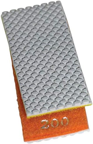 HPW112H Diamond Hand Polishing Pads Flexible for Concrete Glass Marble Stone Polishing, 5 Pads 1 Backing Pad Set