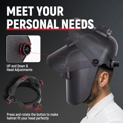 TOPDC Welding Helmet 3.86"x1.61", Flip Front Welding Mask with Adjustable Headgear, Shade 11