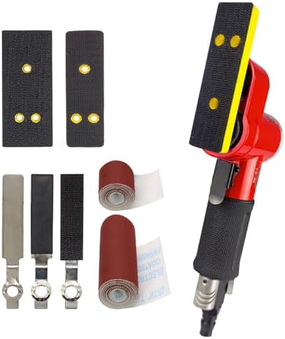 BAUSATZ Air Sander,Mini pneumatic sander for car body work, high-speed pneumatic polisher, miniature sander with pneumatic tools for metal, plastic, wood, marble and corian surfaces