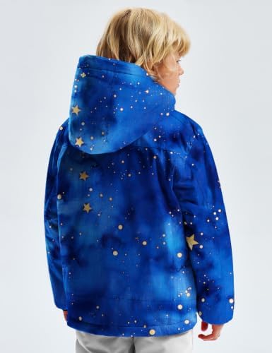 GEMYSE Boy's Waterproof Ski Snow Jacket Fleece Kids Winter Coat with Hood