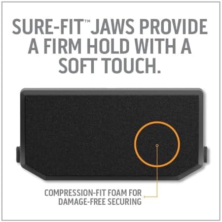 Work IQ Tools Sure-Fit Vise Jaws | Upgraded Jaws for Odd-Shaped Parts and Flat or Delicate Items | Reversible Bench Vise Jaws for Secure Grip | Compatible with IQ Vise