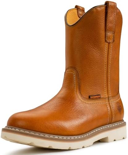 SUREWAY 10in Mens Soft/Steel Toe Waterproof Wellington Work Boot