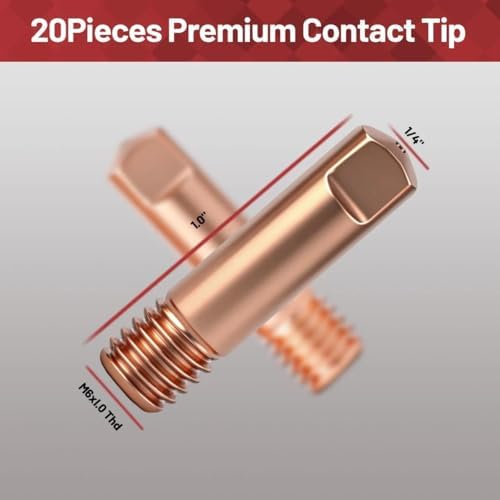 20PK .030" Contact tip 11-30 Replace KP2039-2 S1926-2 KH711 Compatible with Lincoln Magnum 100L & Forney & Chicago Electric & Clarke & Tweco Mini #1 mig gun part