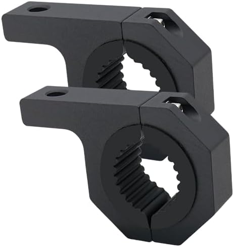 Aluminum Mounting Bracket Kit Tube Clamp 2Pcs 1.37" 1.5" 2" Bullbar Roof Rack Roll Cage Horizontal Bar Clamp Mounting Kit fit for Trucks Car ATV Motorcycle Truck