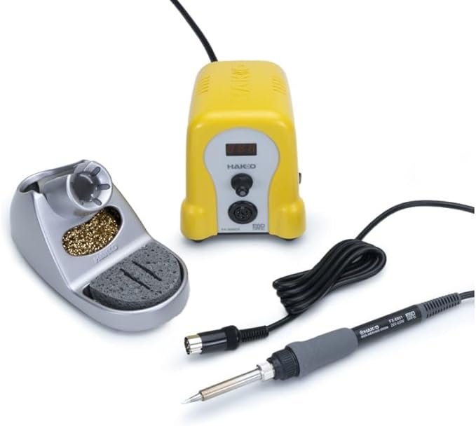 Hakko FX888DX-010YW - Digital Soldering Station with Rotary Encoder (Yellow Housing)