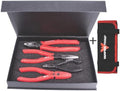VAMPLIERS 4-PC Screw Extractor Pliers Gift Set. Made in Japan. 8" Linesman, 7.5" Long Nose, 6.25" Multipurpose & 5" ESD Safe Pliers + Tool Pouch. Remove any Stripped/Damaged/Rusted Screws.