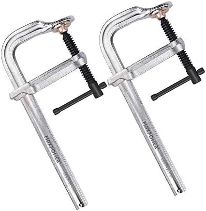 MAXPOWER Thick Rail F Clamp, 12" Opening, 4-3/4" Throat