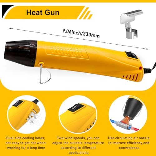 2066Pcs Heat Shrink Solder Seal Wire Connectors Kit with Heat Gun and Wire Stripper Crimping Tool, Waterproof Heat Shrink Wire connectors Electrical Wire Terminals for Marine Electrical