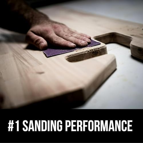 3M Pro Grade No-Slip Grip Advanced Sandpaper, 120 Grit, 9" x 11" Sheets - 20-Pack for Wood, Metal, and Paint Surfaces, 2-Pack