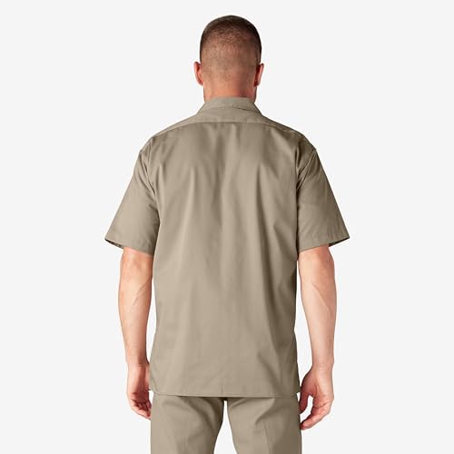 Dickies Men’s Short Sleeve Work Shirt – Durable Twill Button Down Shirts for Men, Lightweight Uniform for Daily Wear