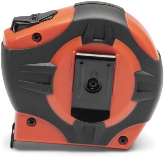 Crescent Lufkin 1" x 25' P1000 Series Hi-Viz® Orange Engineer's Yellow Clad A4 Blade Power Return Tape Measure - PHV1425DN