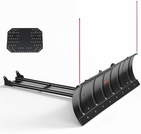 VEVOR Snow Plow Kit 43 in/60 in Width Adjustable Universal Plow Attachment