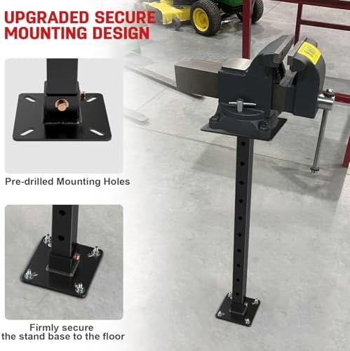 Hitch Mount Vise Plate/Bench Grinder Stand Work Table for 2” Receiver
