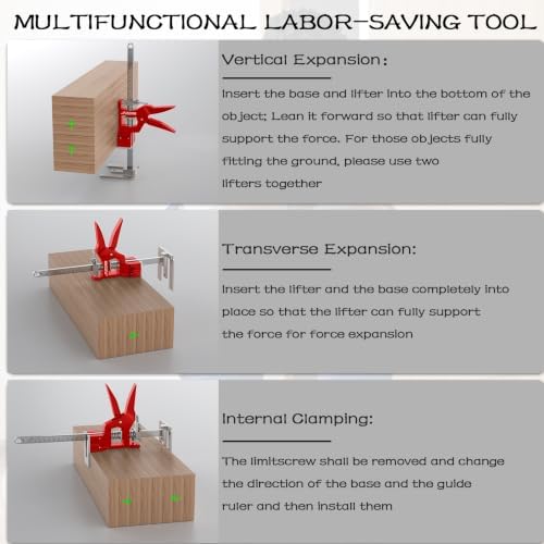 2Pcs Labor Saving Arm Jack Hand Furniture Lifter Tool Furniture Jack