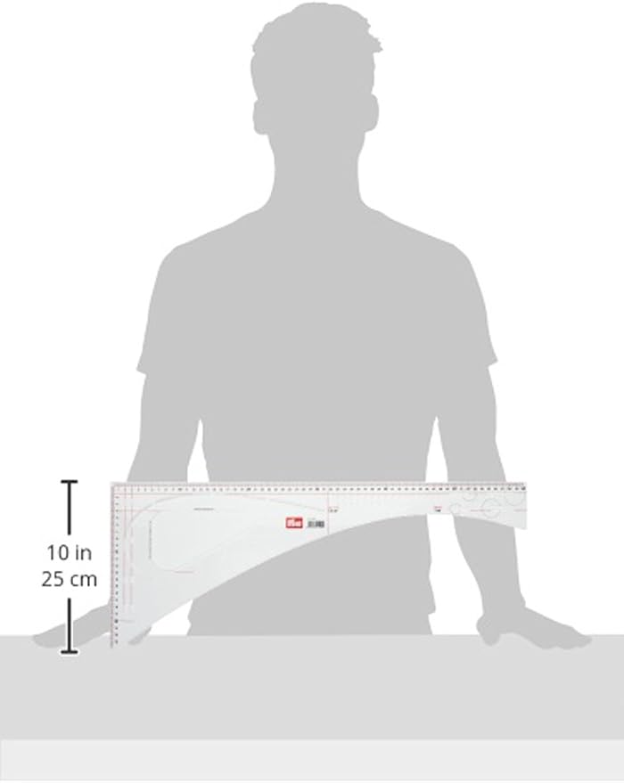 Prym Dressmaker's Ruler, 20 x 24.5 x 0.16 cm