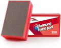 Diamond Hand Polishing Pads Foam Back Sanding Blocks for Sanding Ceramics Glass Tile Concrete Stone Marble Granite Grit 200