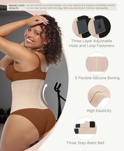 FeelinGirl Waist Trainer for Women Corset Tummy Control Faja Body Shaper