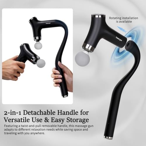 Sfozstra Massage Gun: Heat Cold Therapy Red Light Long Handle Massager