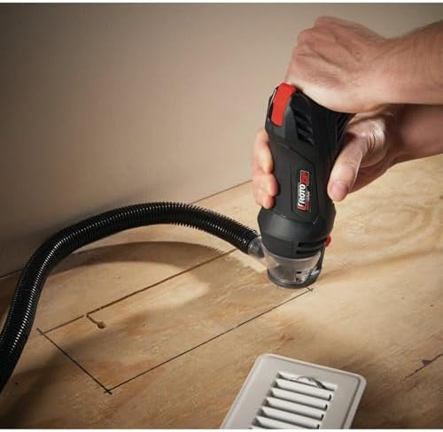 Rotozip SS355-10 5.5 Amp High Performance Spiral Saw Tool Kit with (3) Collects and (2) Bits, Compact & Lightweight - Ideal for Plunge Cuts, Freehand Cuts, and Cut-Outs