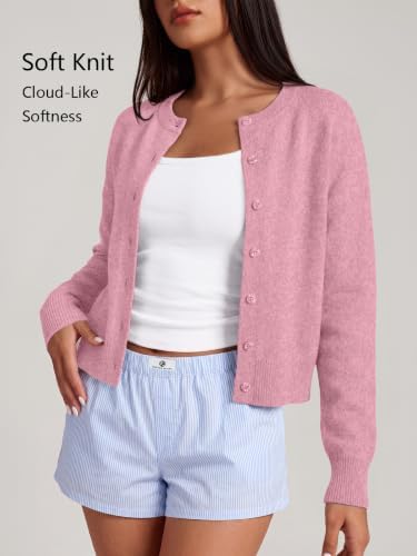 Trendy Queen Cropped Cardigan Sweaters for Women Fall Fashion Clothes 2026