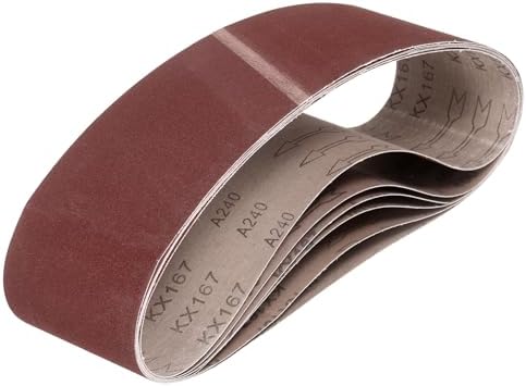 HARFINGTON 6 x 48 Inch Sanding Belts, 6 Pcs 240 Grits Aluminum Oxide