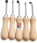 UJ Ramelson Royal Arms Gun Stock Inletting Chisel Set, 5 Piece Set