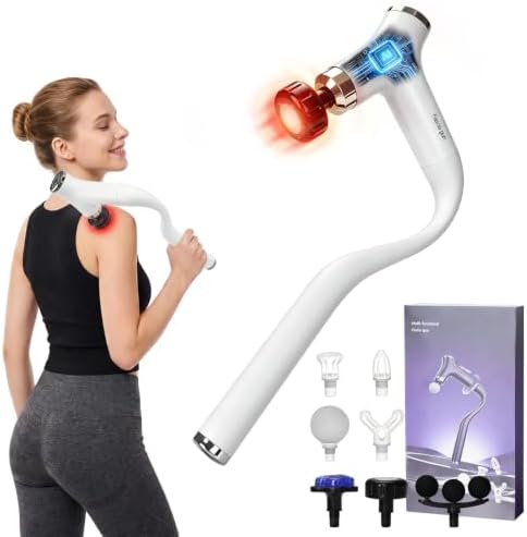 Sfozstra Heating Massage Gun: Heat Cold Therapy, Red Light, Long Handle