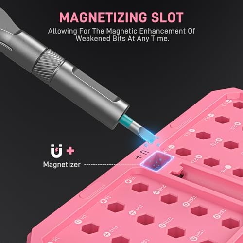 42 in 1 Magnetic Ratcheting Screwdriver Set, T Handle Allen Wrench Set | S2 Steel Bits for PC, Camera, Smartphone, Furniture, Bike, Ideal for Electronics & Home Repairs, Gift for man DIY Lover