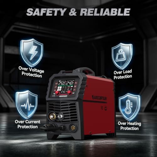 ARCCAPTAIN Double Pulse MIG Welder 250A 8-in-1 Aluminum Welding MIG250DP