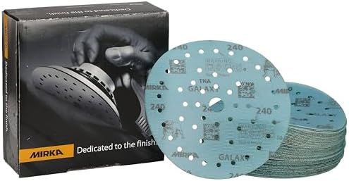 Mirka Galaxy Multifit Sandpaper 6 inch Grit 240 50 Discs Pack