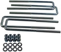 BST BSSP 4PCS Square U-Bolts 3" Wide Leaf Springs 11.5" Long 9/16" Dia Leaf Spring Axle Suspension Lift Kit Extended U Bolts with Hardware
