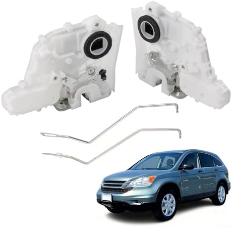 2Pcs Front Door Lock Actuator for 2007-2011 Honda CR-V CRV EX EX-L LX SE, Driver and Passenger Side Door Lock Latch Assembly Replacement 72610-SWA-A01, 72110-SWA-D01