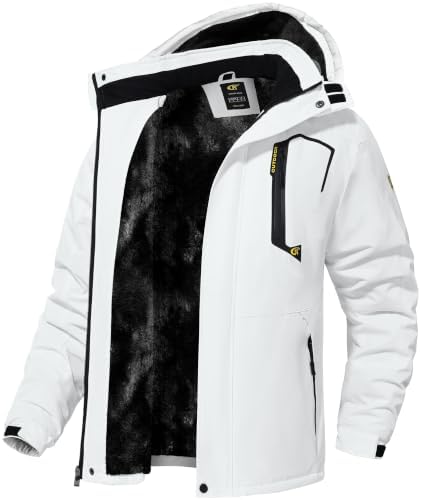 QPNGRP Mens Waterproof Ski Snowboard Jacket Winter Windproof Snow Coat