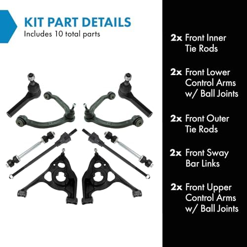 TRQ Front Steering & Suspension Kit 10 Piece