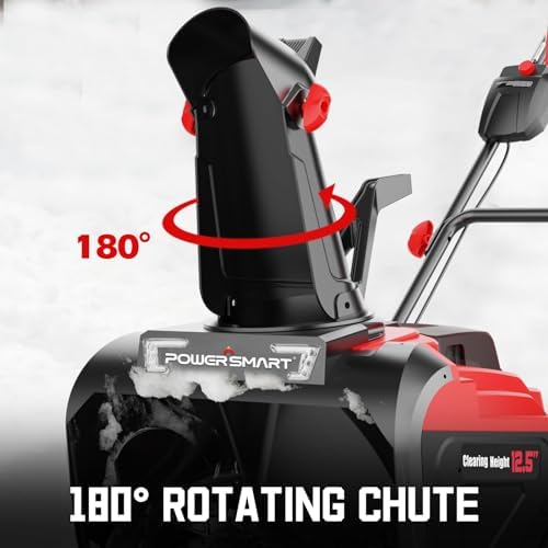 PowerSmart 40V MAX Cordless Snow Blower 21-Inch with 4.0Ah Battery and Charger (HB2421A)