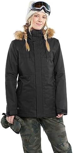 Volcom Women's Fawn Insulated Snowboard Ski Winter Hooded Jacket