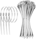 11.8 Inch 100 Pcs 304 Stainless Steel Metal Zip Ties