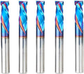 Amana Tool Spektra Extreme Tool Life Coated CNC Compression Spiral Router Bit, 46171-K-5 5 Pack, 3/8 D x 7/8 CH x 3/8 Shk x 3 Inch L 2 Flute