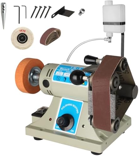 Multifunctional Wet/Dry Belt Sander & Rock Polisher with Variable Speed