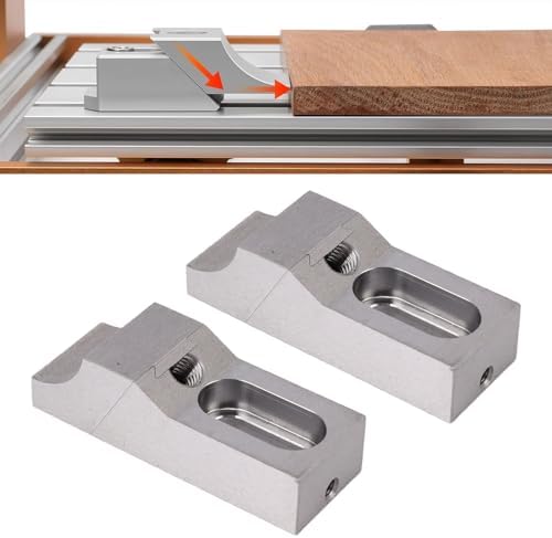 LICAEVEY 2PCS Side Clamp Vise, S136H Mold Steel Hardened Low Toe Clamps, 60kN M8 Arc Jaw Workholding for Milling CNC Machine